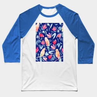 Painted Parrots Baseball T-Shirt